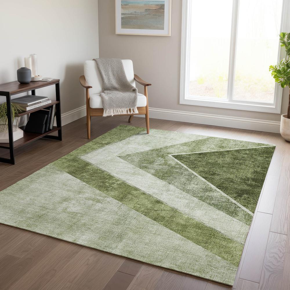 Chantille ACN671 Green 3' x 5' Rug. Picture 6