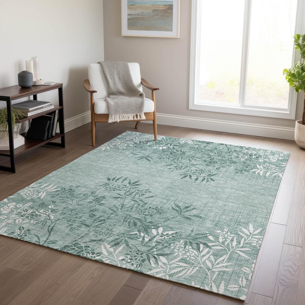 Chantille ACN673 Green 3' x 5' Rug. Picture 6