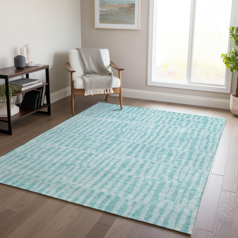 Chantille ACN674 Teal 3' x 5' Rug. Picture 6