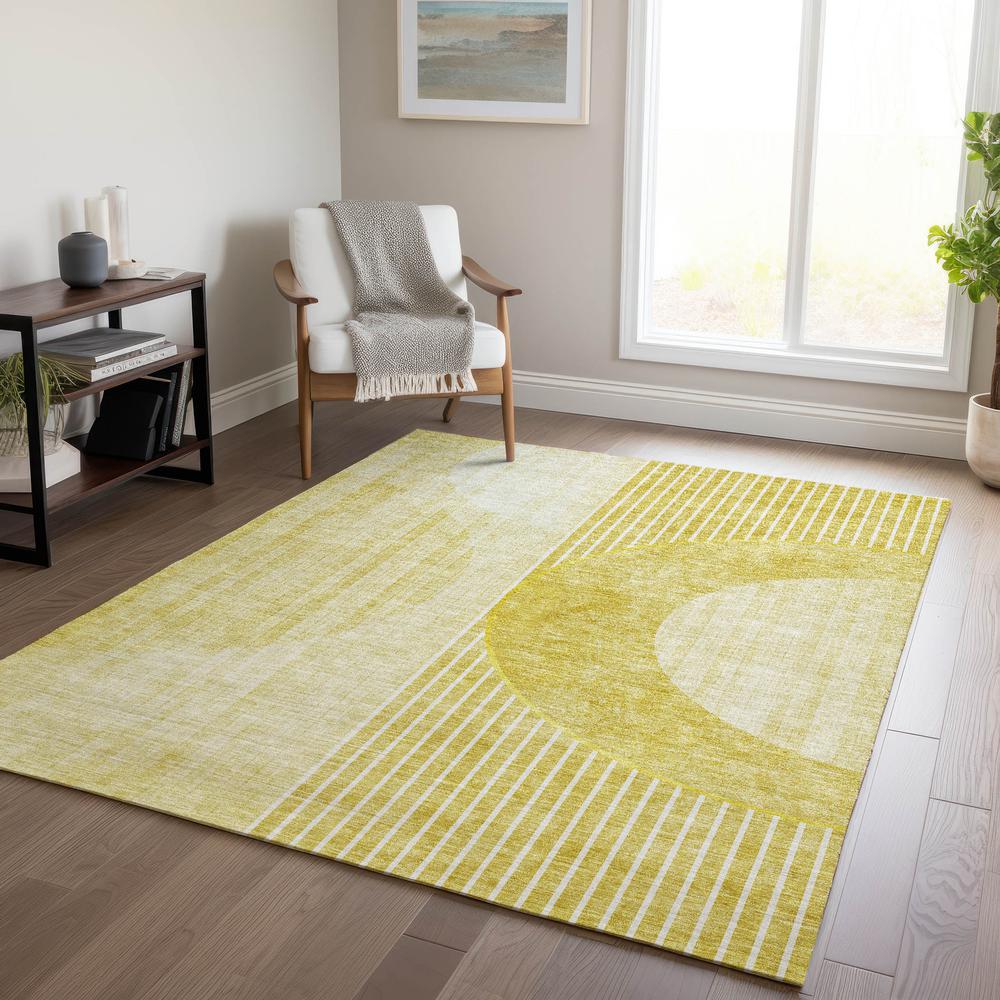 Chantille ACN676 Gold 3' x 5' Rug. Picture 6