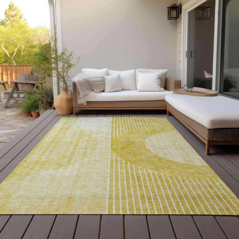 Chantille ACN676 Gold 3' x 5' Rug. Picture 8