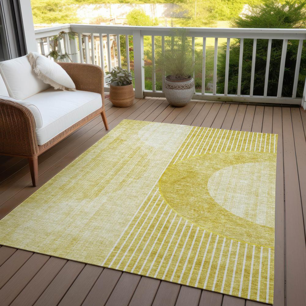 Chantille ACN676 Gold 3' x 5' Rug. Picture 9