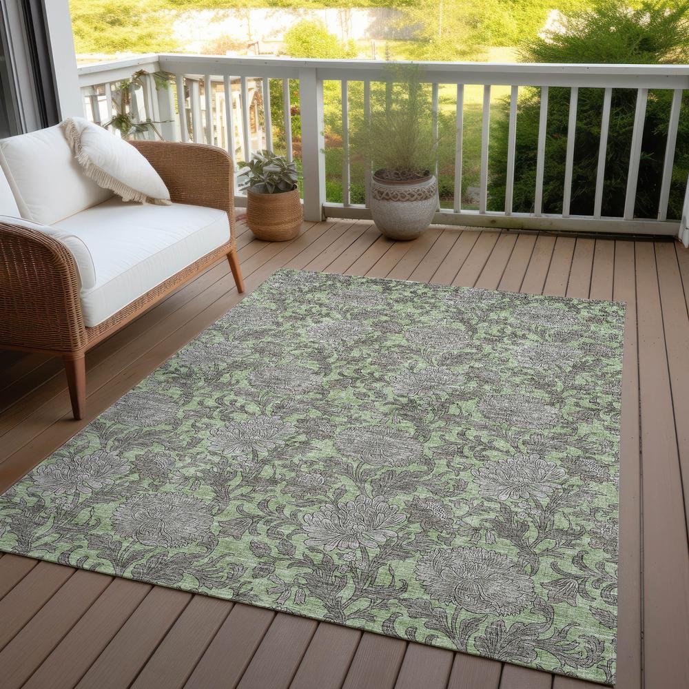 Chantille ACN677 Green 3' x 5' Rug. Picture 9