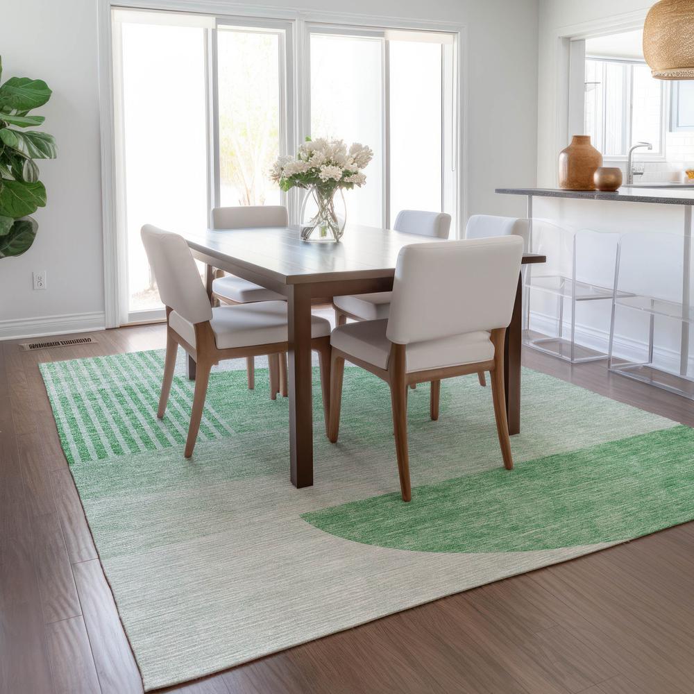 Chantille ACN678 Green 3' x 5' Rug. Picture 7