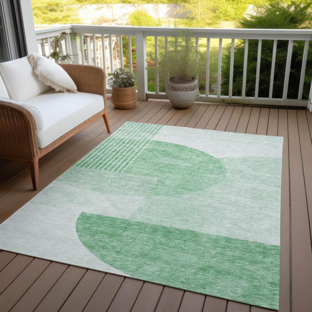 Chantille ACN678 Green 3' x 5' Rug. Picture 9