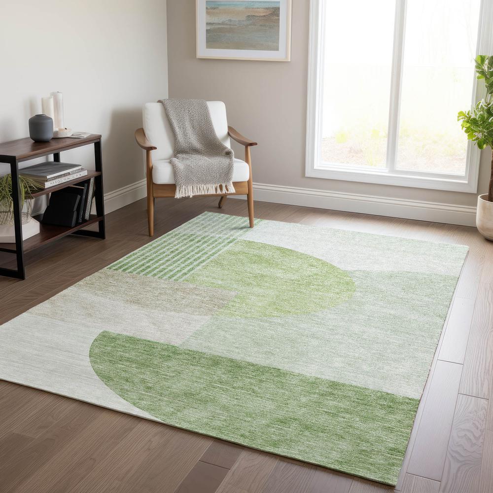 Chantille ACN678 Green 3' x 5' Rug. Picture 6