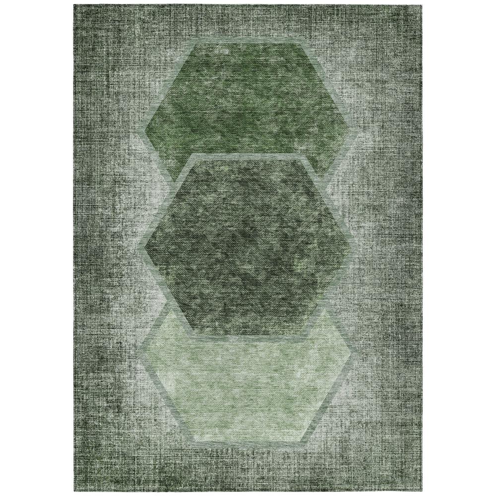 Chantille ACN679 Green 3' x 5' Rug. Picture 1