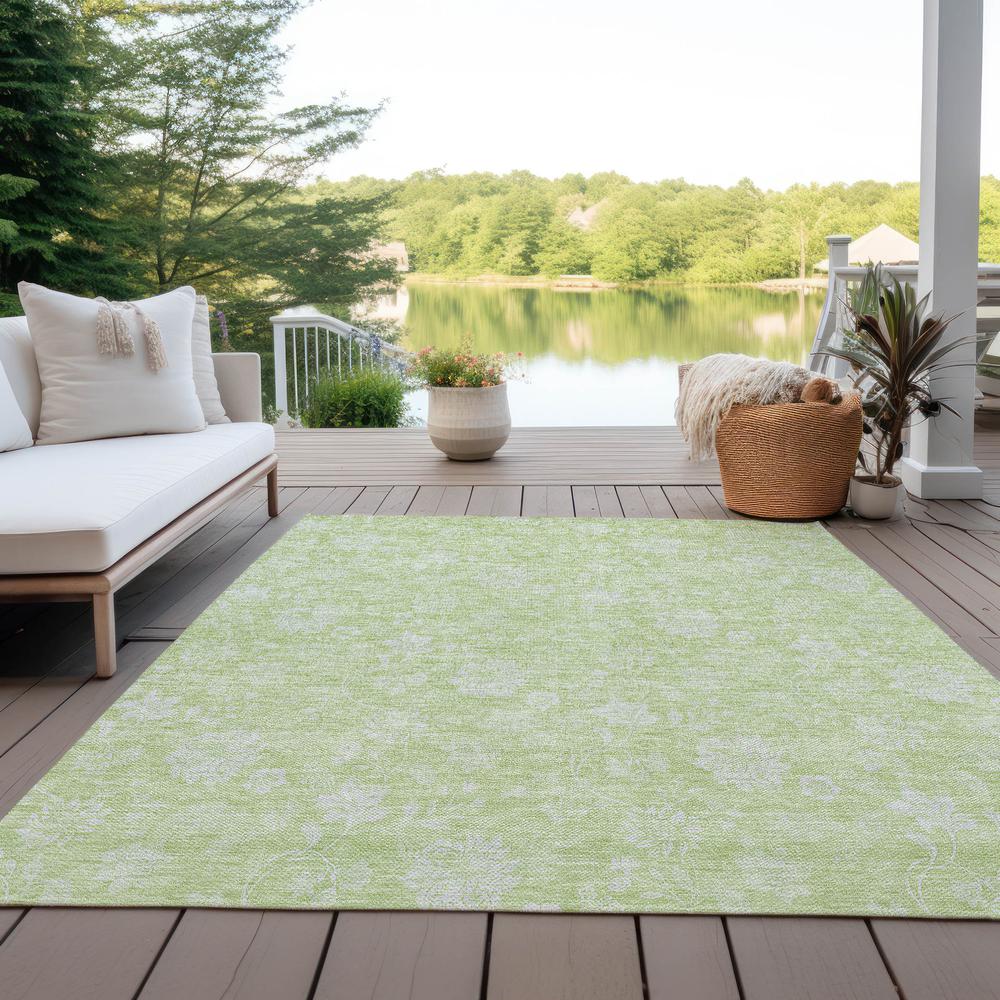 Chantille ACN681 Green 3' x 5' Rug. Picture 9