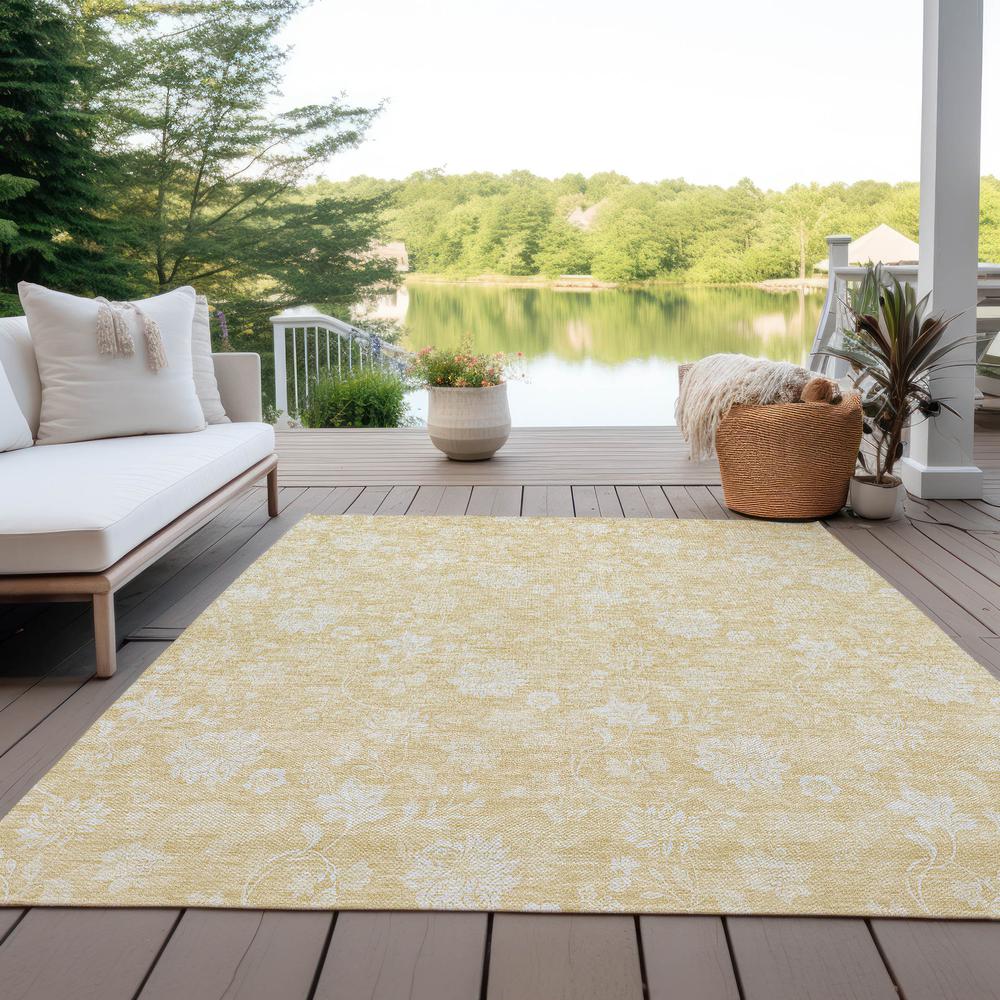 Chantille ACN681 Gold 3' x 5' Rug. Picture 9