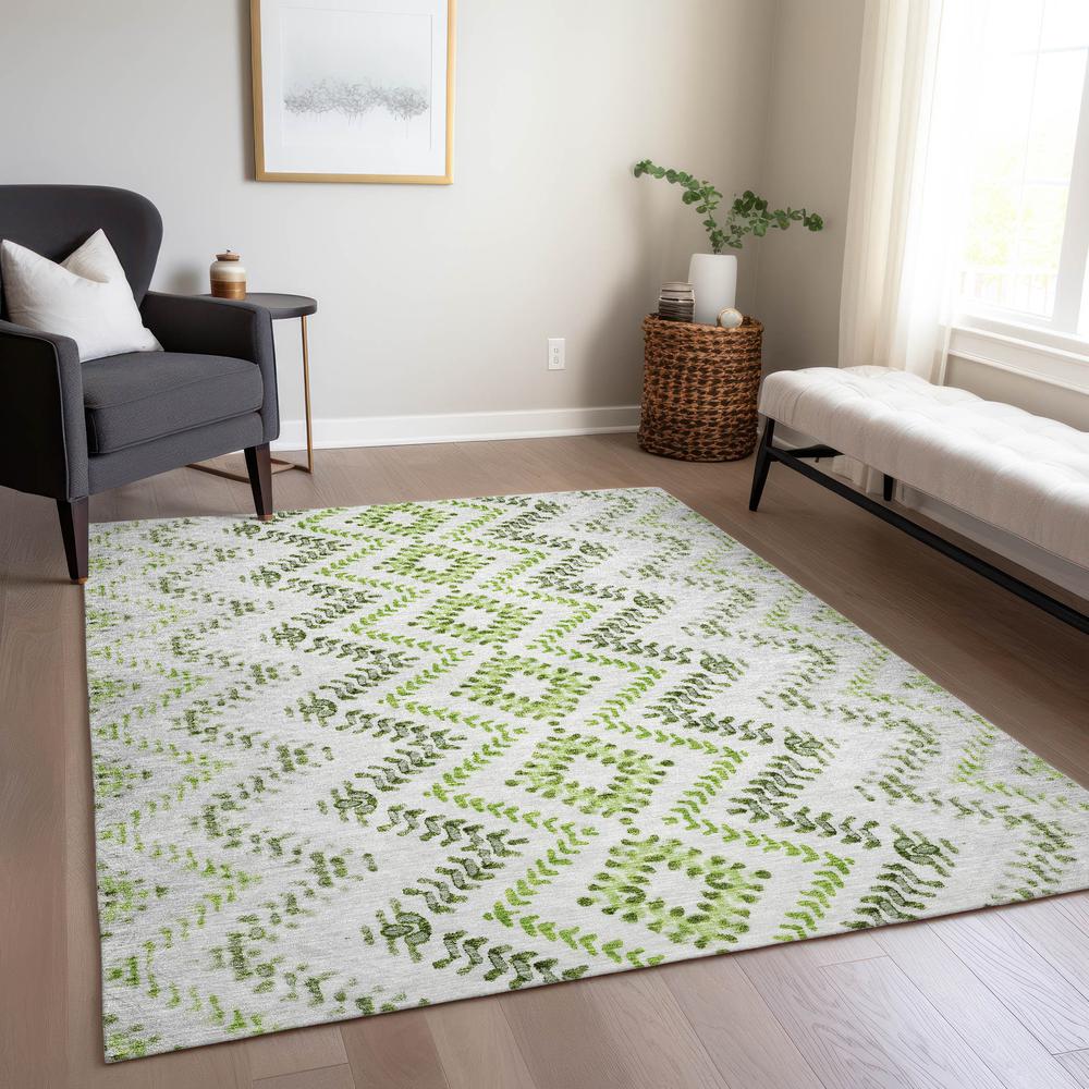 Chantille ACN684 Green 3' x 5' Rug. Picture 7
