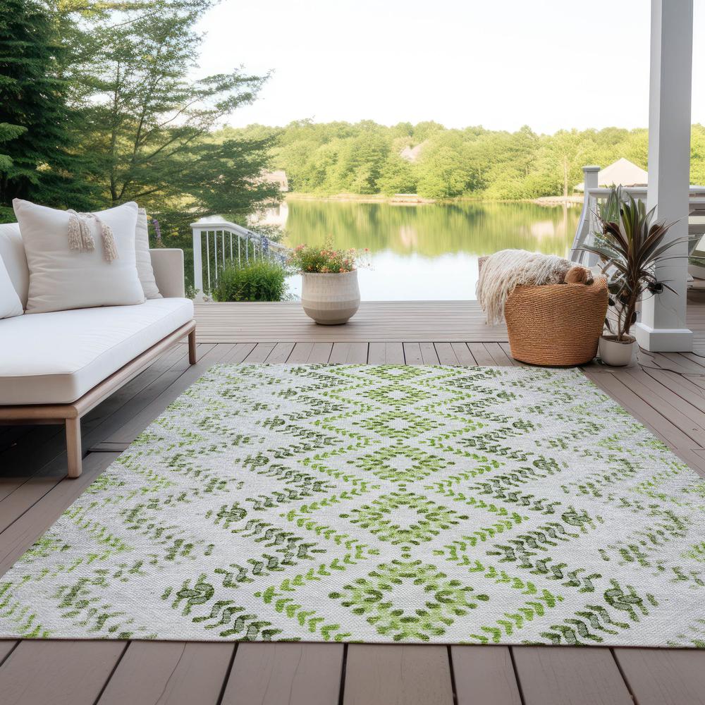 Chantille ACN684 Green 3' x 5' Rug. Picture 9