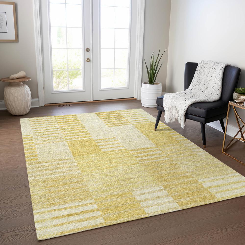 Chantille ACN686 Gold 3' x 5' Rug. Picture 6