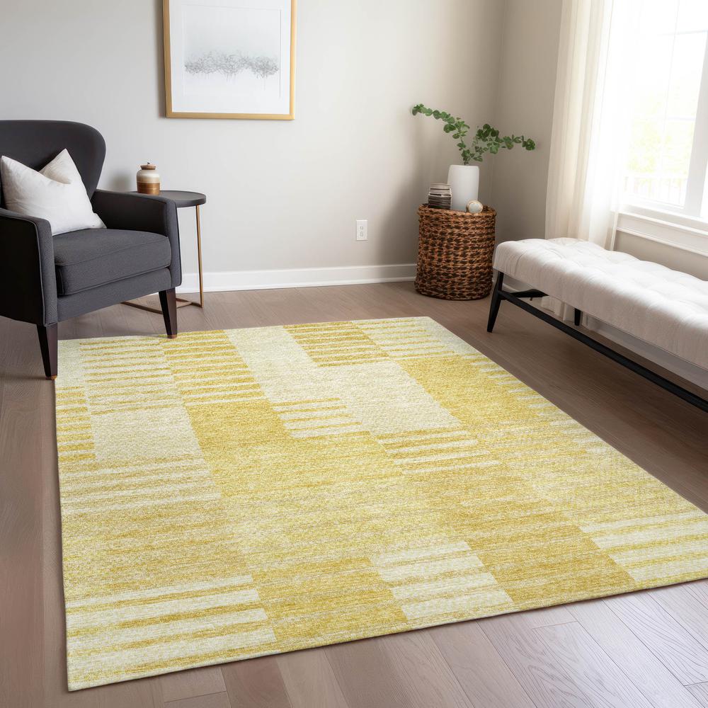 Chantille ACN686 Gold 3' x 5' Rug. Picture 7