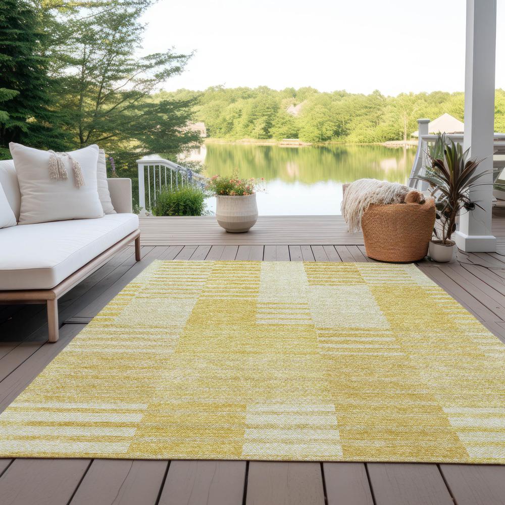 Chantille ACN686 Gold 3' x 5' Rug. Picture 9
