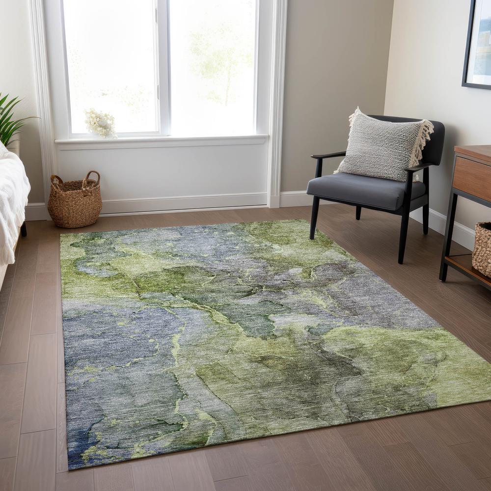 Chantille ACN689 Green 3' x 5' Rug. Picture 6