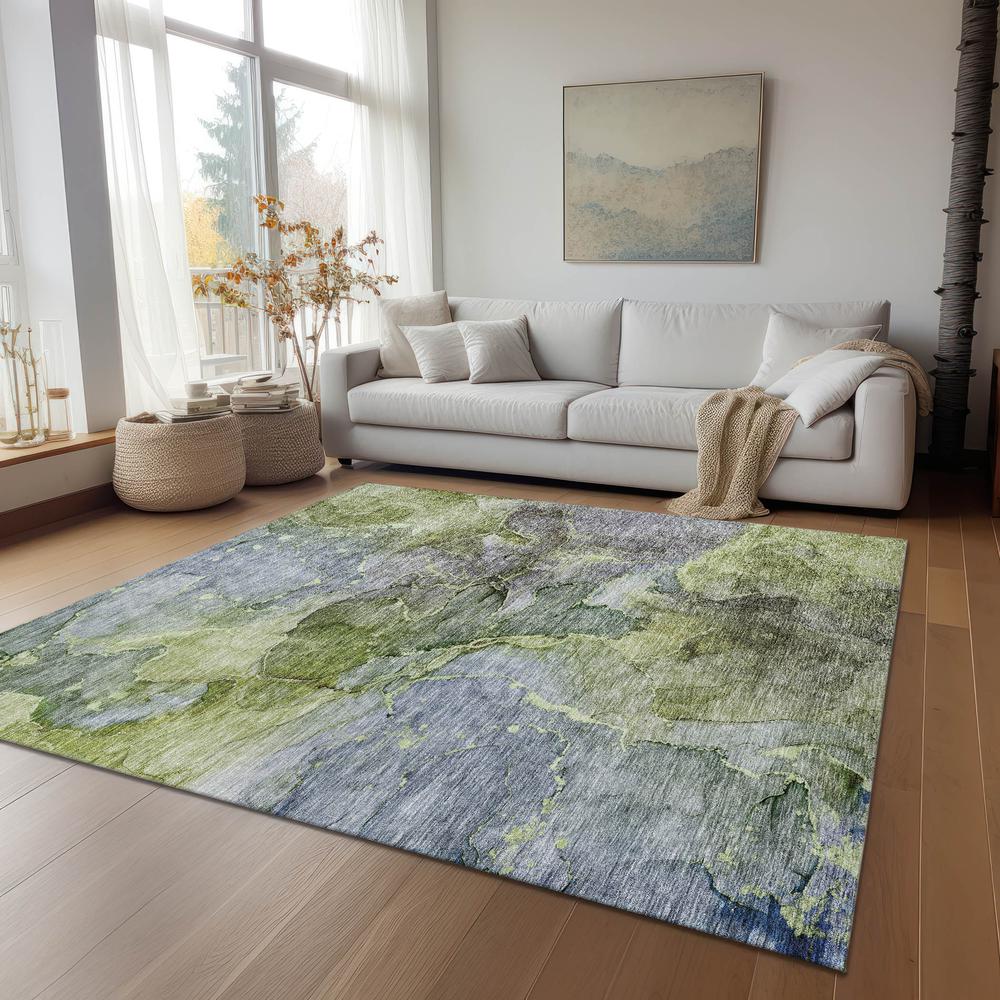 Chantille ACN689 Green 3' x 5' Rug. Picture 7