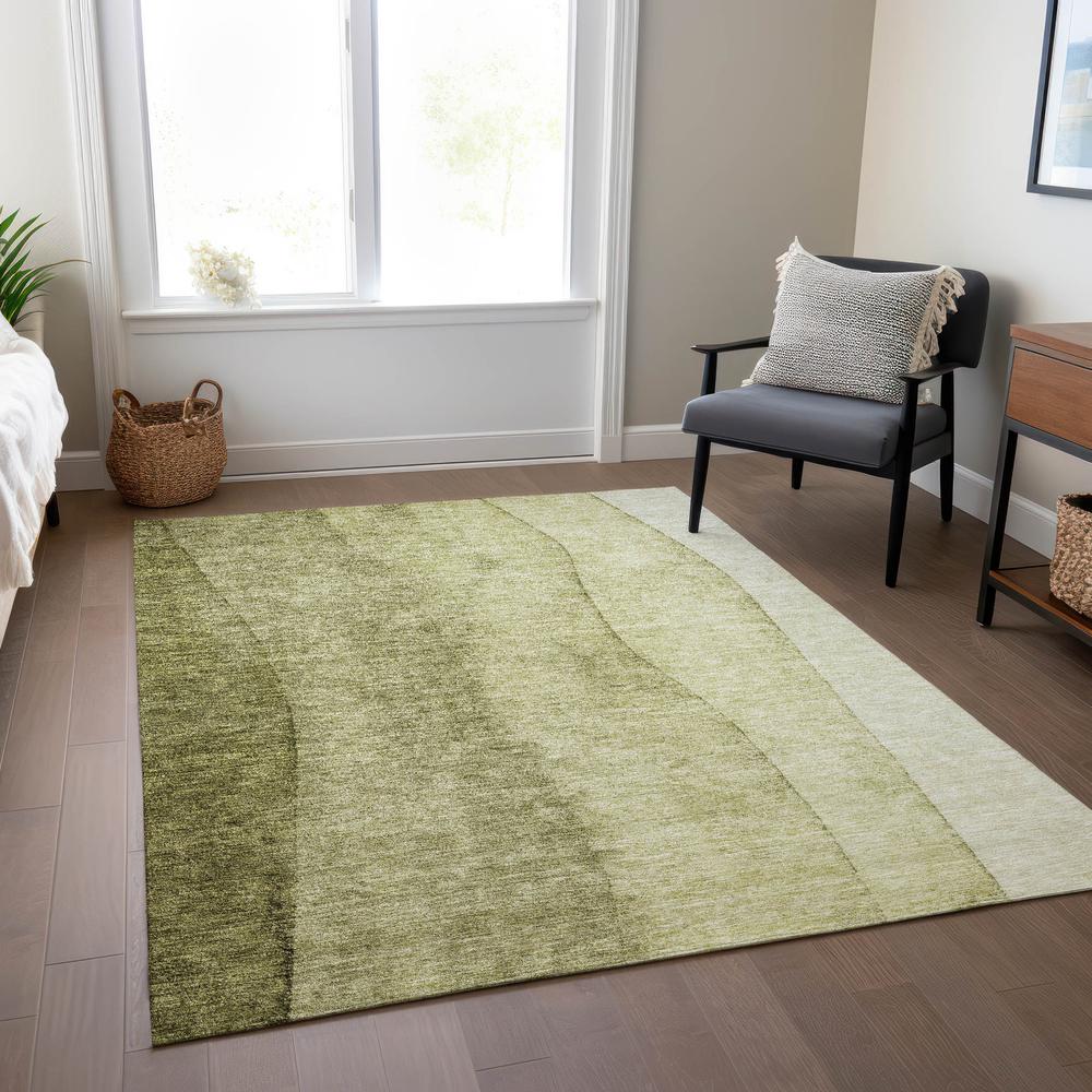 Chantille ACN690 Green 3' x 5' Rug. Picture 6