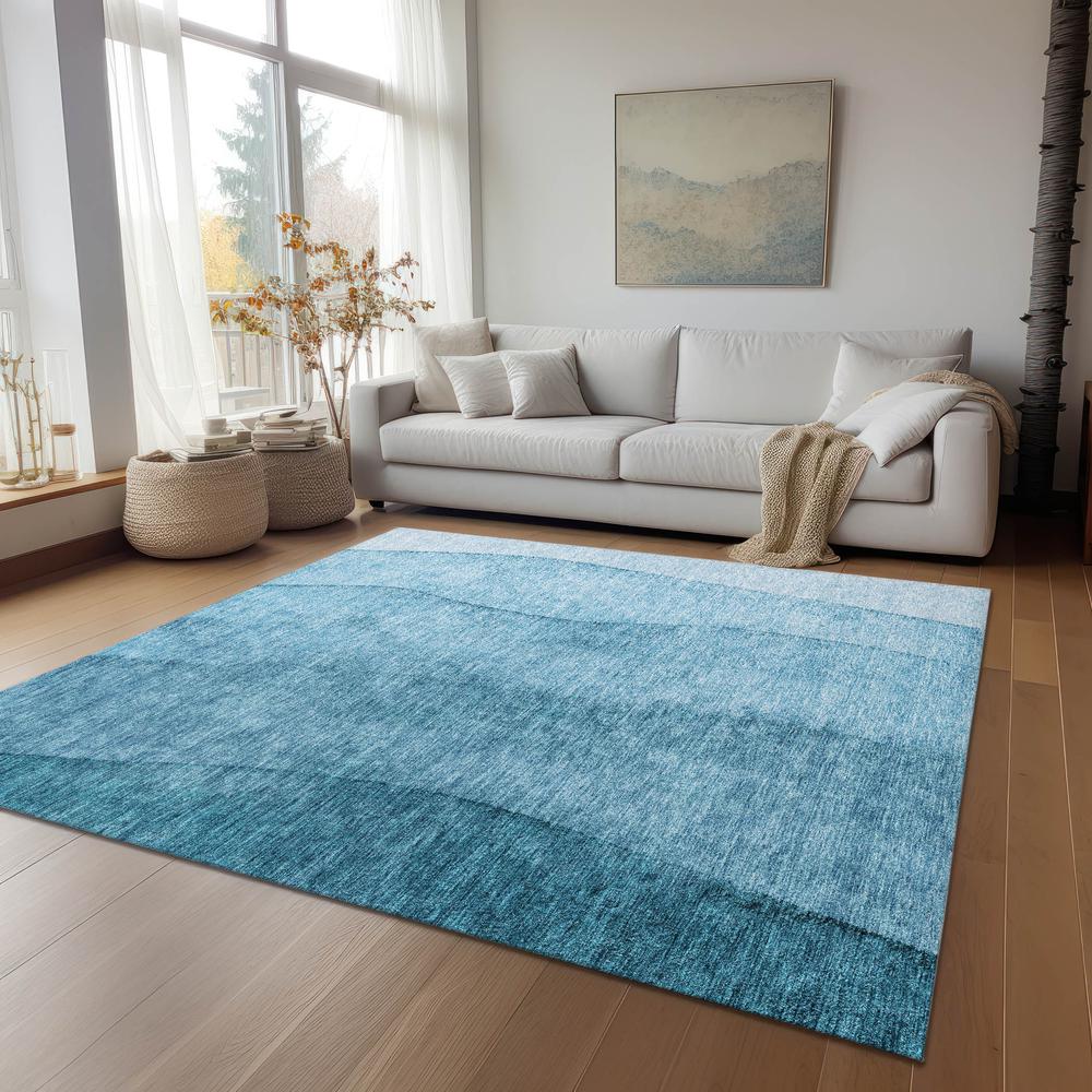 Chantille ACN690 Teal 3' x 5' Rug. Picture 7