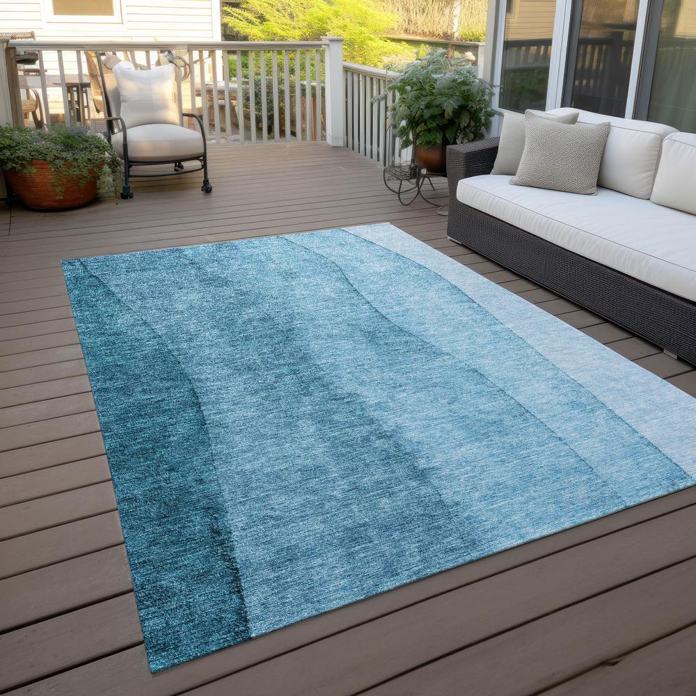 Chantille ACN690 Teal 3' x 5' Rug. Picture 8