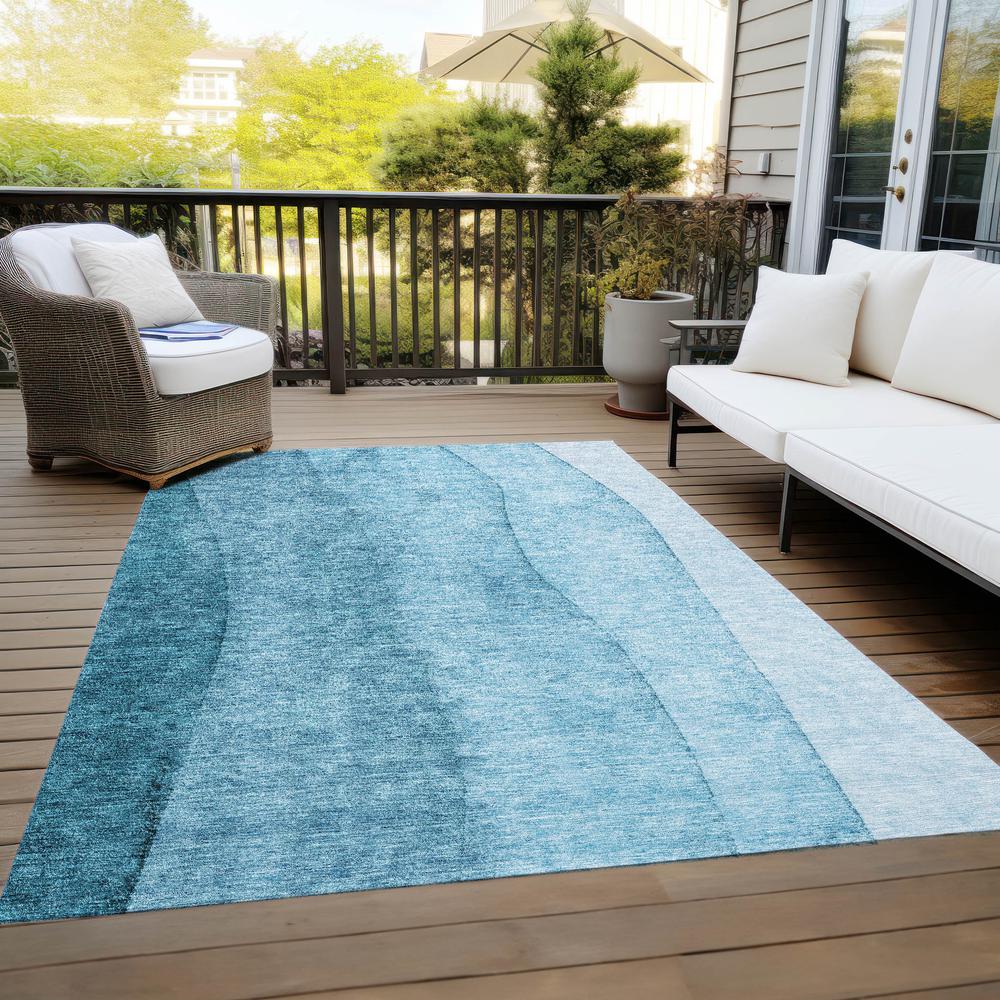 Chantille ACN690 Teal 3' x 5' Rug. Picture 9