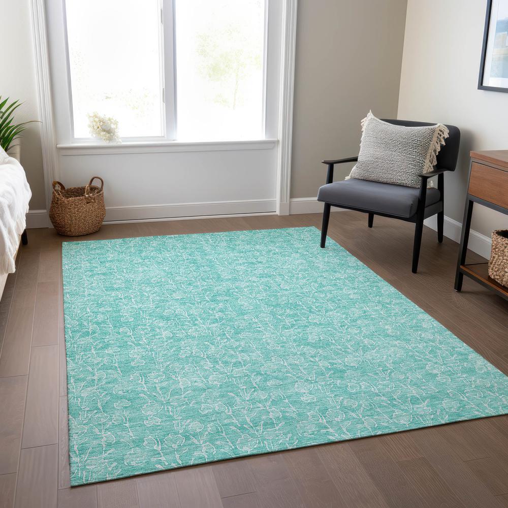 Chantille ACN691 Teal 3' x 5' Rug. Picture 6