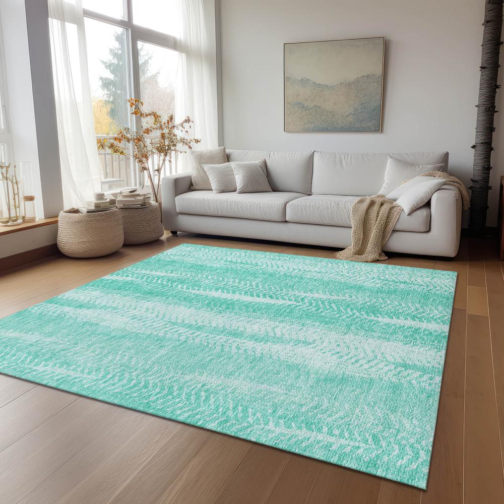 Chantille ACN694 Teal 3' x 5' Rug. Picture 7