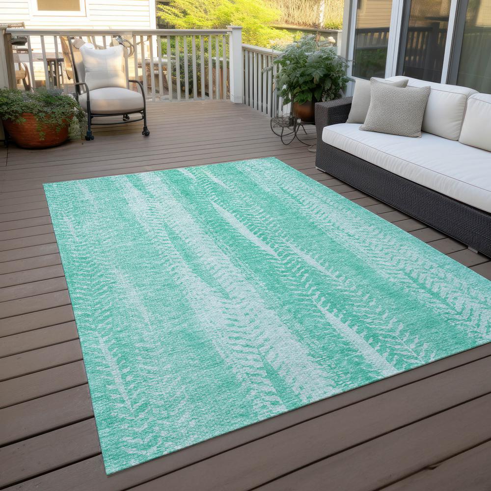 Chantille ACN694 Teal 3' x 5' Rug. Picture 8