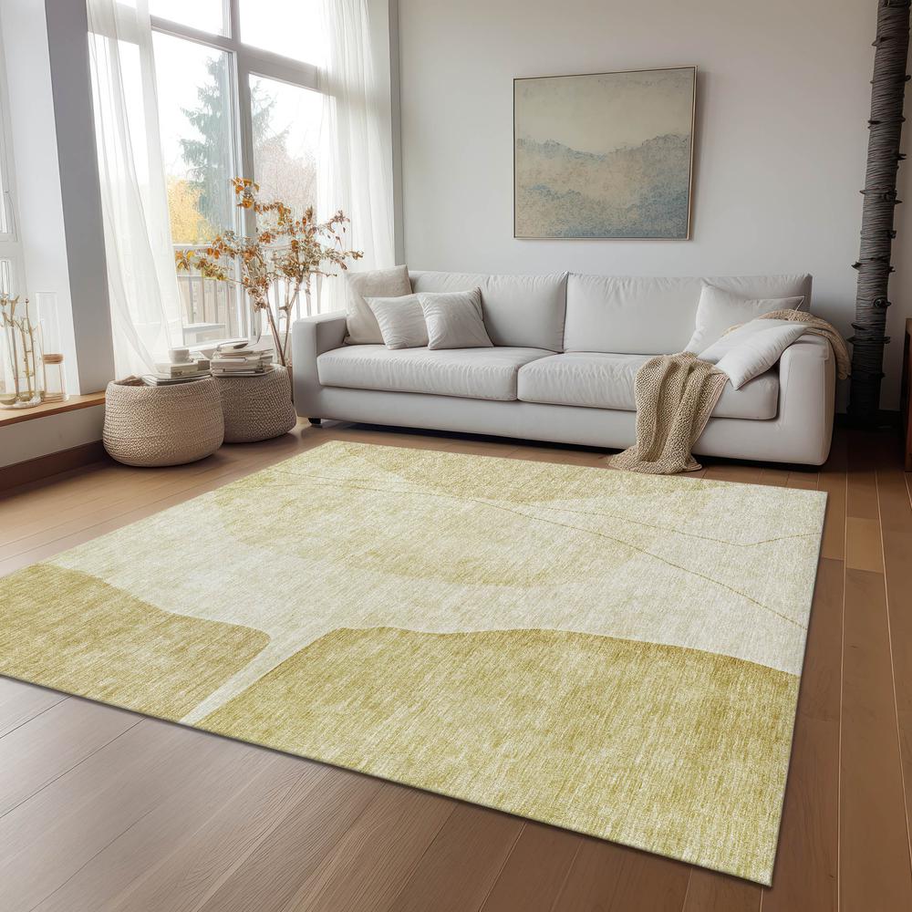 Chantille ACN696 Gold 3' x 5' Rug. Picture 7