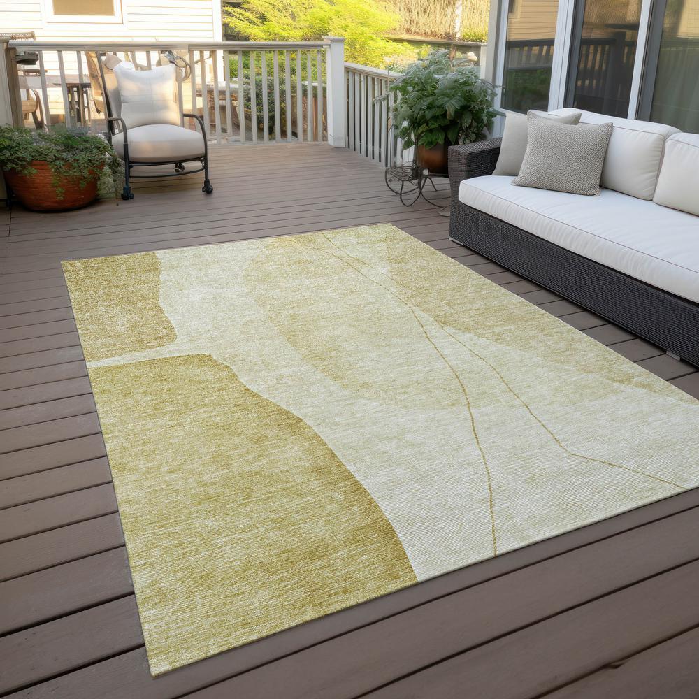 Chantille ACN696 Gold 3' x 5' Rug. Picture 8