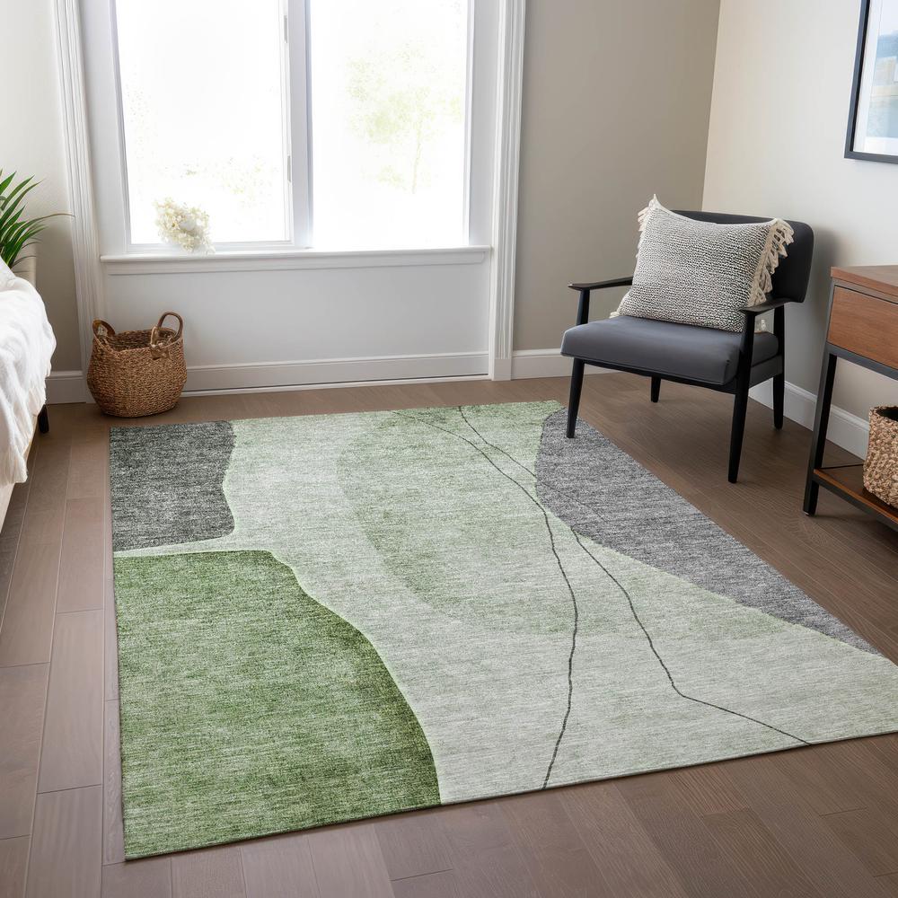 Chantille ACN696 Green 3' x 5' Rug. Picture 6