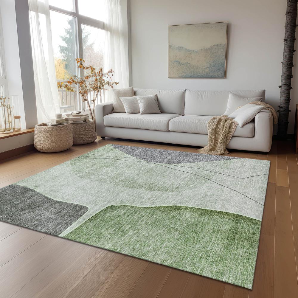 Chantille ACN696 Green 3' x 5' Rug. Picture 7