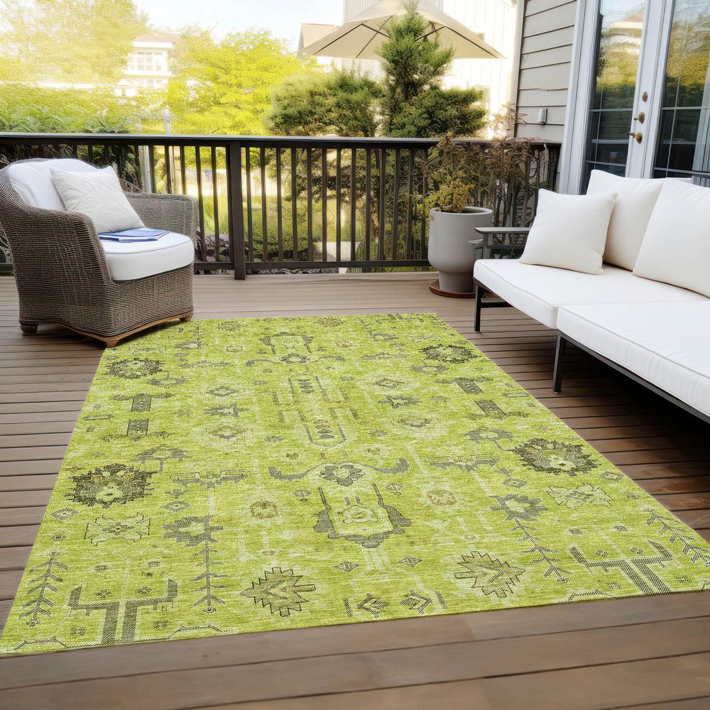Chantille ACN697 Green 3' x 5' Rug. Picture 9