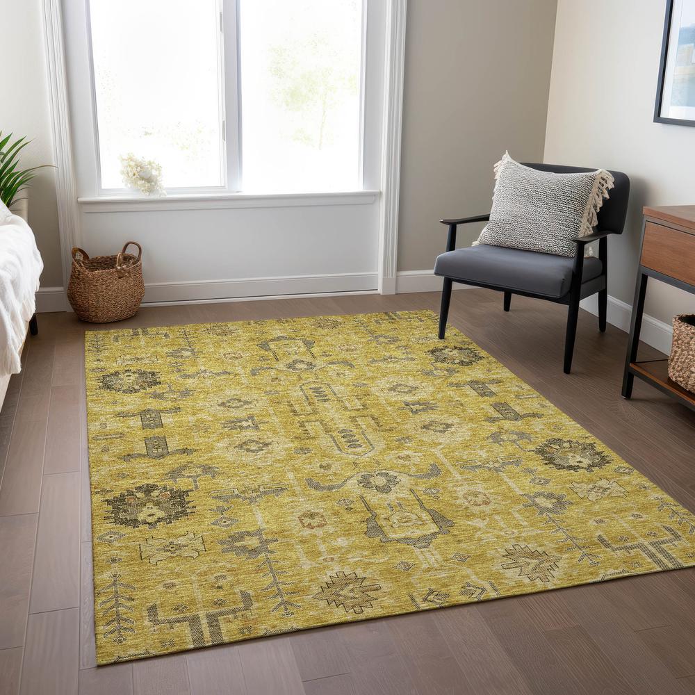 Chantille ACN697 Gold 3' x 5' Rug. Picture 6