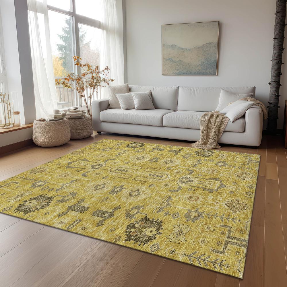 Chantille ACN697 Gold 3' x 5' Rug. Picture 7