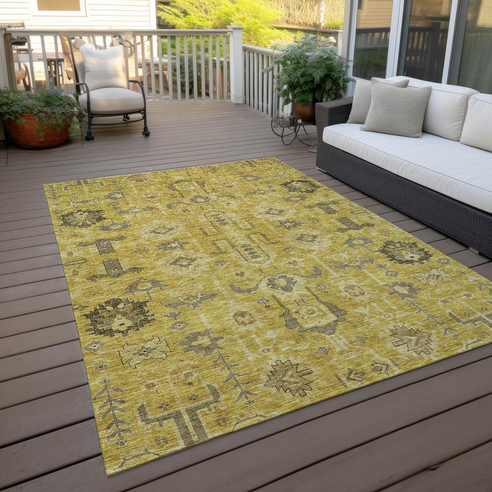 Chantille ACN697 Gold 3' x 5' Rug. Picture 8