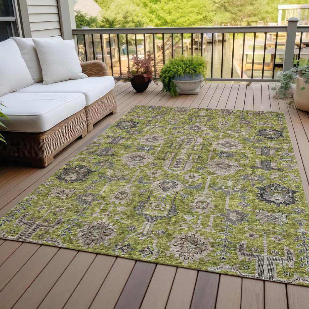 Chantille ACN697 Green 3' x 5' Rug. Picture 8