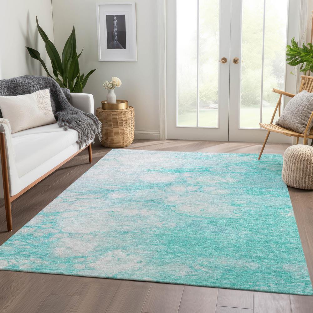 Chantille ACN699 Teal 3' x 5' Rug. Picture 6