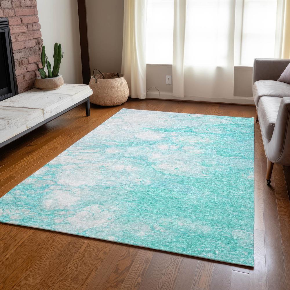 Chantille ACN699 Teal 3' x 5' Rug. Picture 7