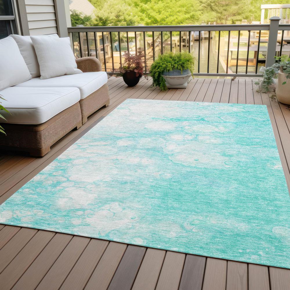 Chantille ACN699 Teal 3' x 5' Rug. Picture 8