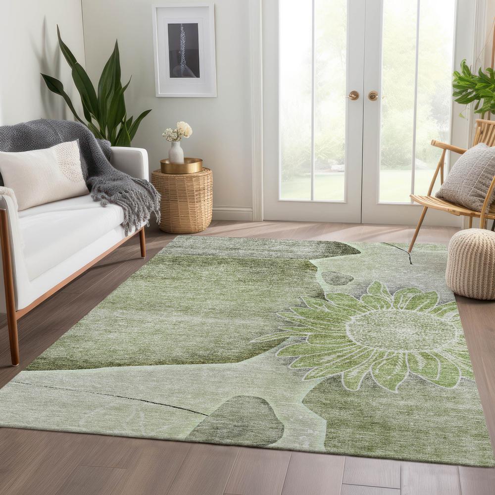 Chantille ACN700 Green 3' x 5' Rug. Picture 6