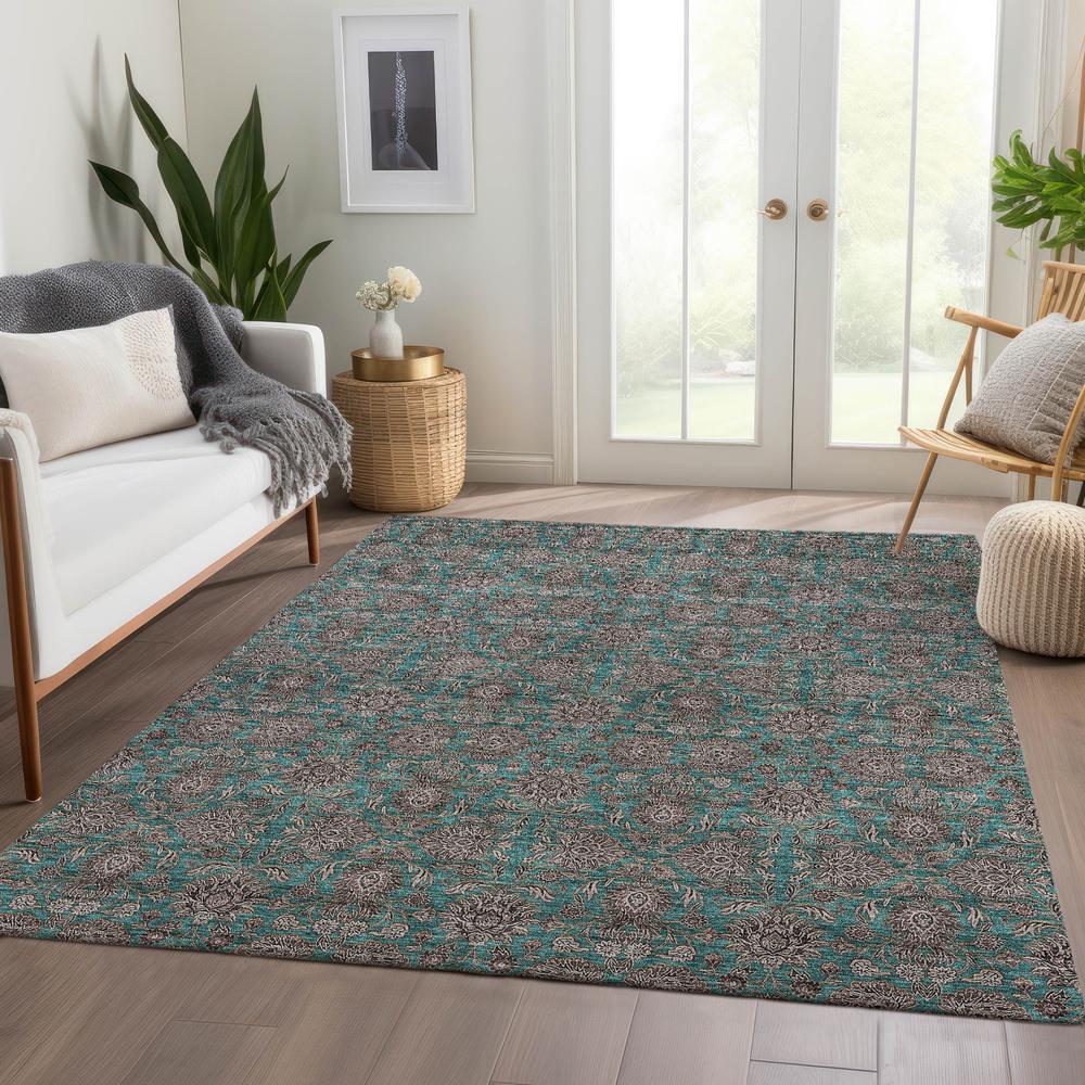 Chantille ACN702 Teal 3' x 5' Rug. Picture 6