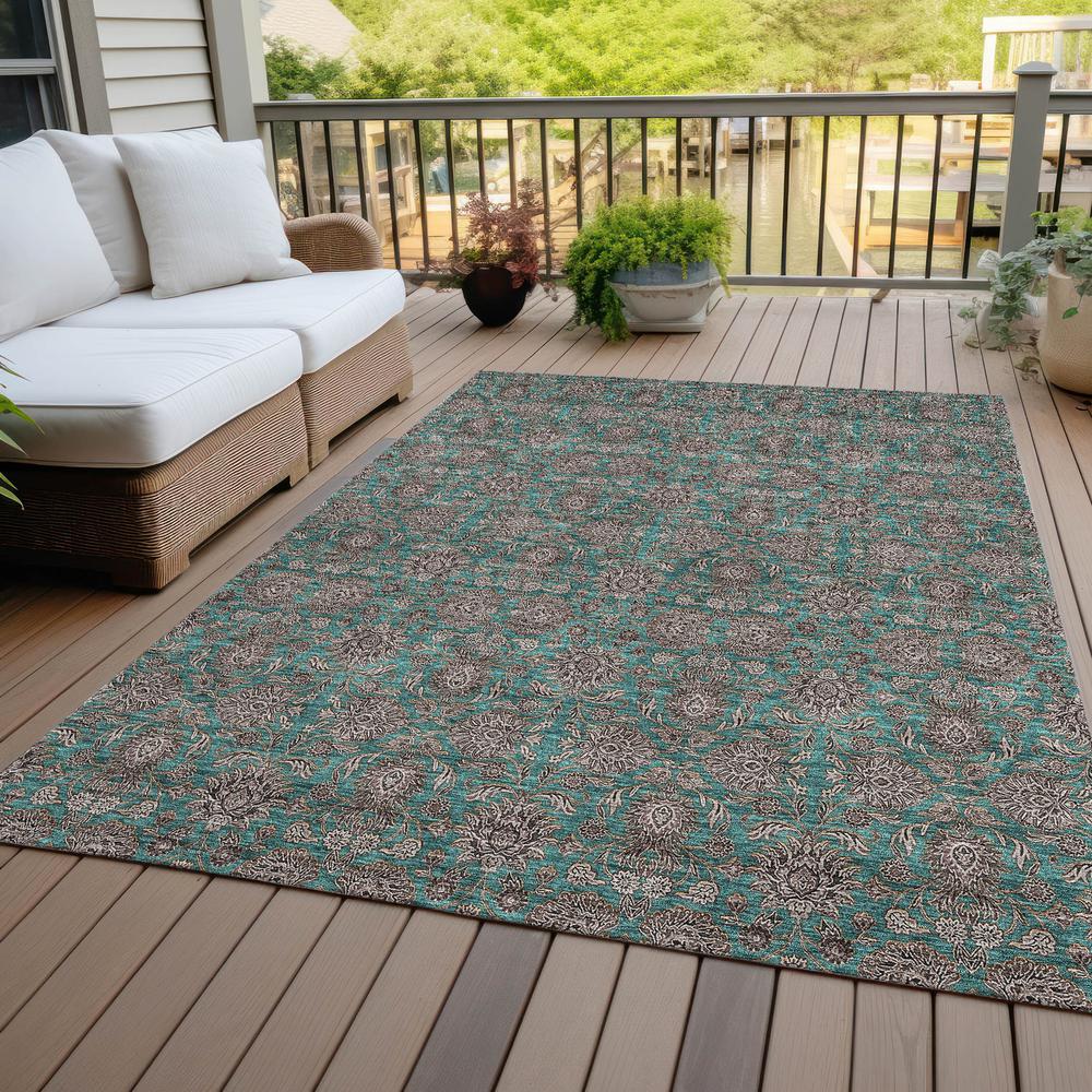 Chantille ACN702 Teal 3' x 5' Rug. Picture 8