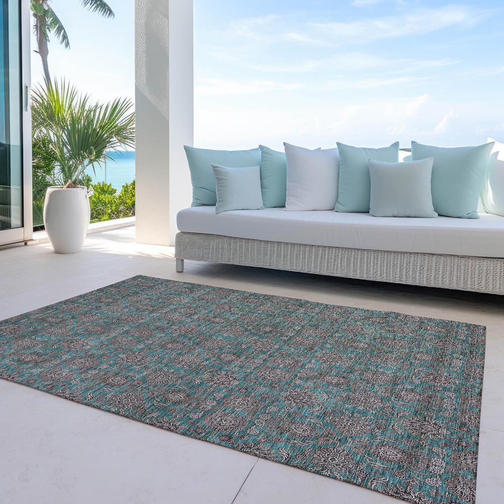 Chantille ACN702 Teal 3' x 5' Rug. Picture 9