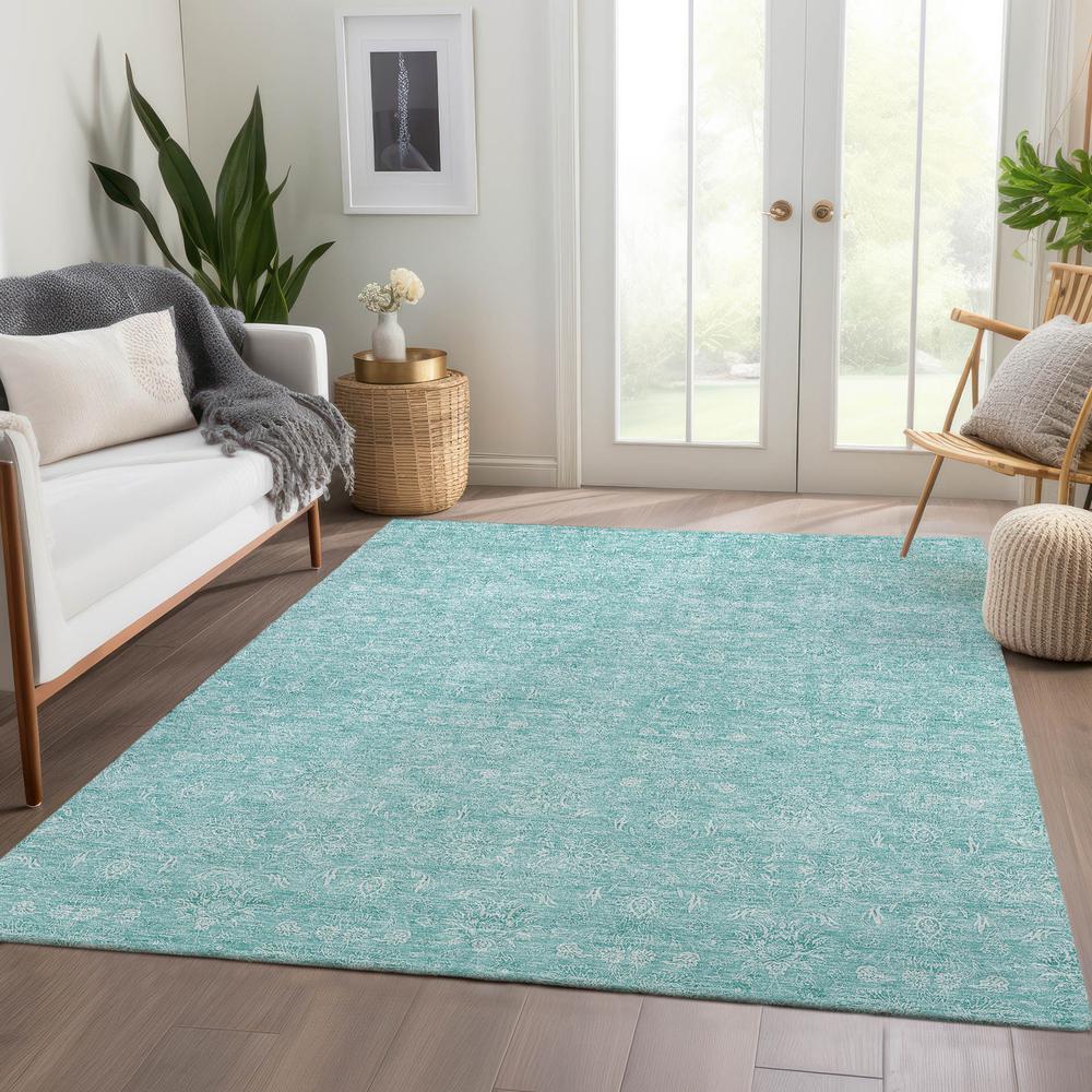 Chantille ACN703 Teal 3' x 5' Rug. Picture 6