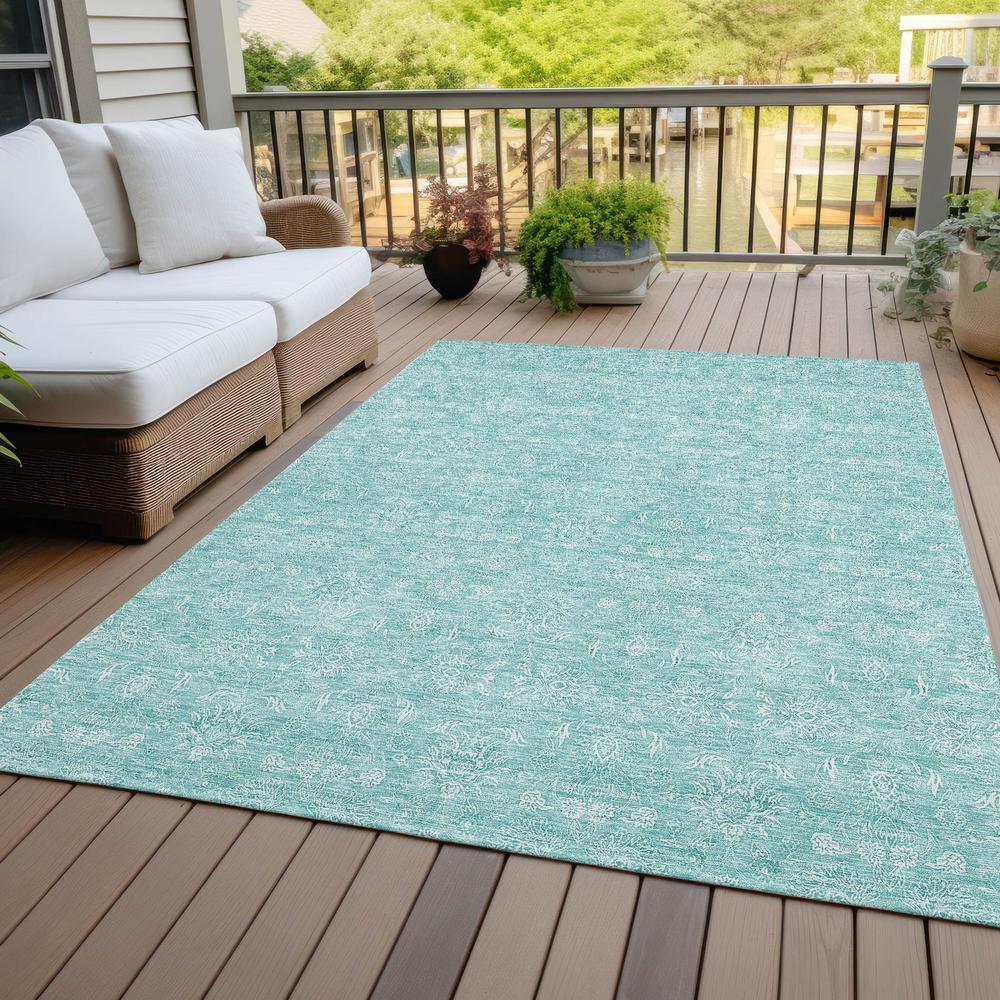 Chantille ACN703 Teal 3' x 5' Rug. Picture 8