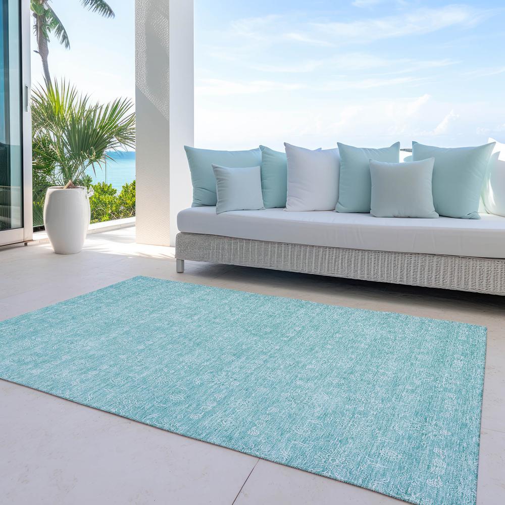 Chantille ACN703 Teal 3' x 5' Rug. Picture 9