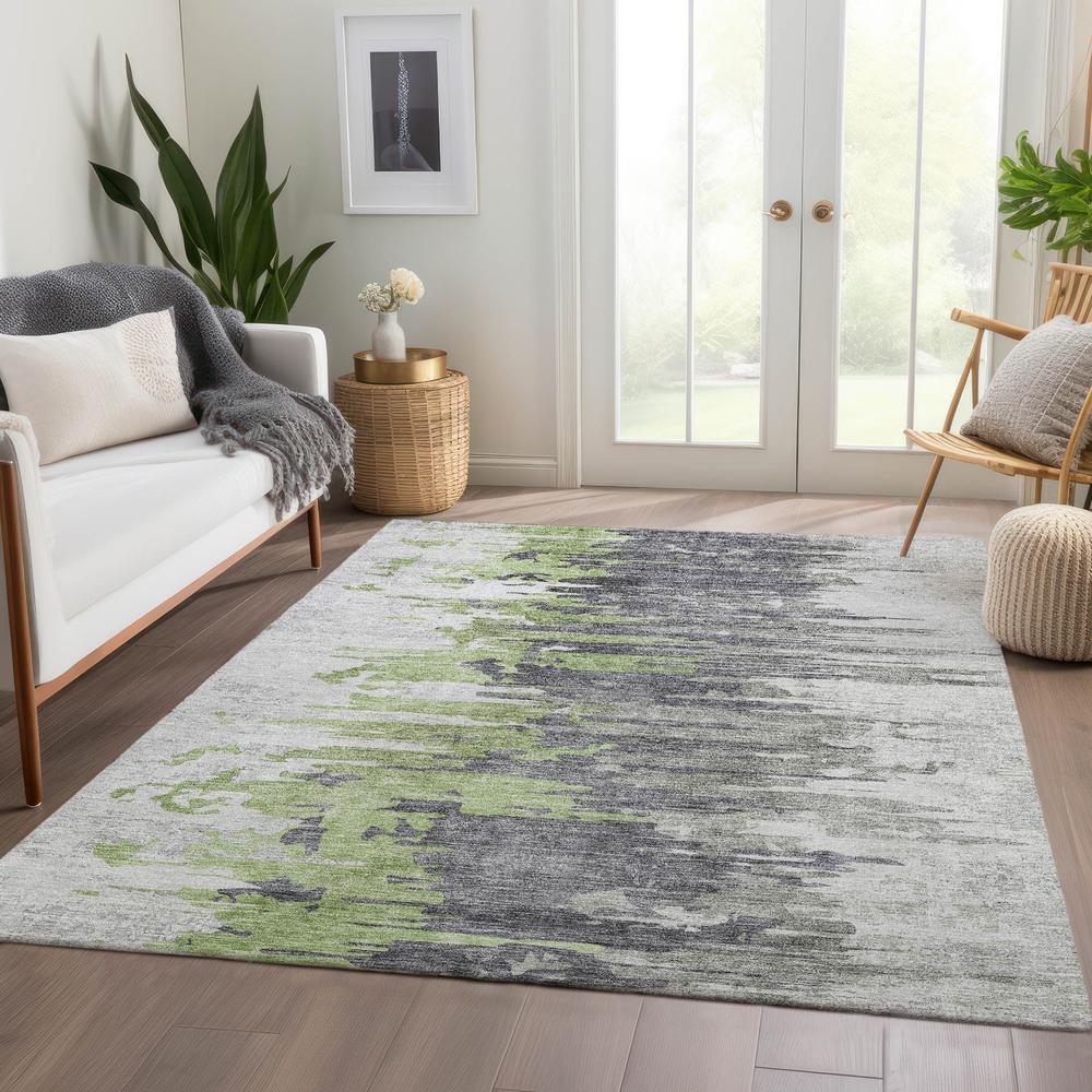 Chantille ACN704 Green 3' x 5' Rug. Picture 6