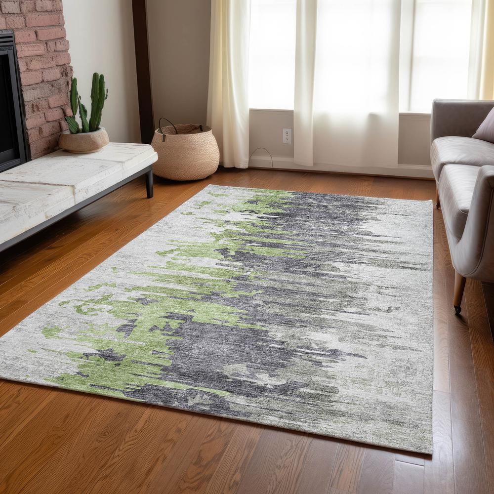 Chantille ACN704 Green 3' x 5' Rug. Picture 7