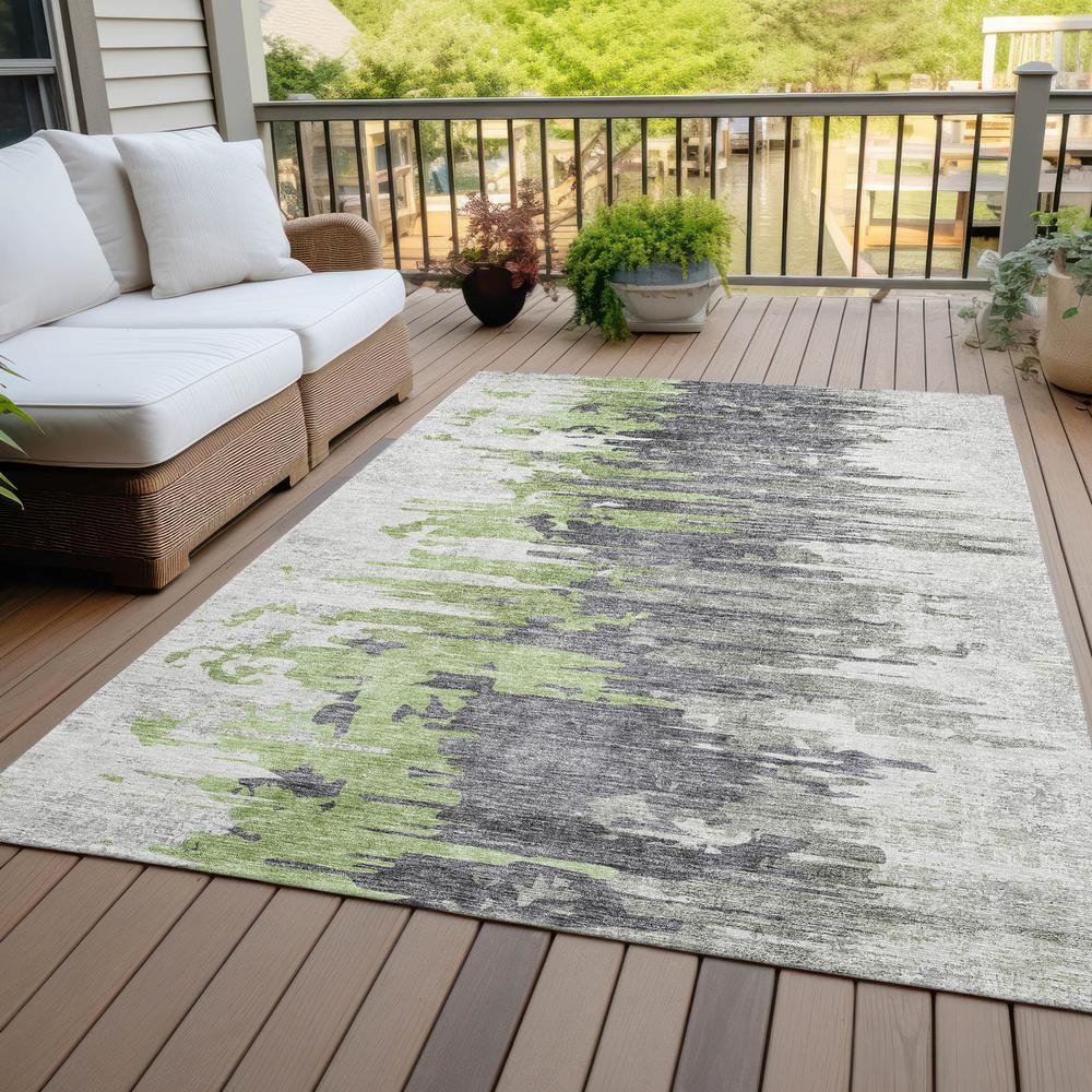 Chantille ACN704 Green 3' x 5' Rug. Picture 8