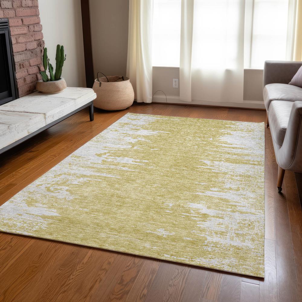 Chantille ACN705 Gold 3' x 5' Rug. Picture 7